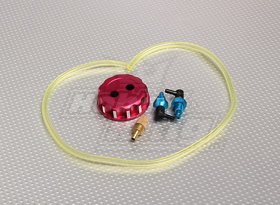 Aleación CNC Depósito de combustible / tapón de llenado con accesorios, tuberías y filtros