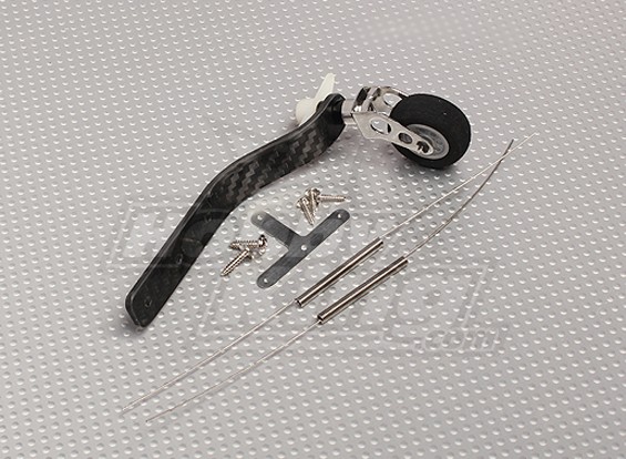 La fibra de carbono rueda de cola establecer 26cc 30cc ~ Plano Gas