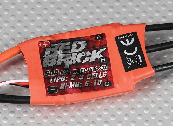 HobbyKing ladrillo rojo 50A ESC