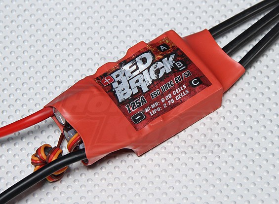 HobbyKing ladrillo rojo 125A ESC