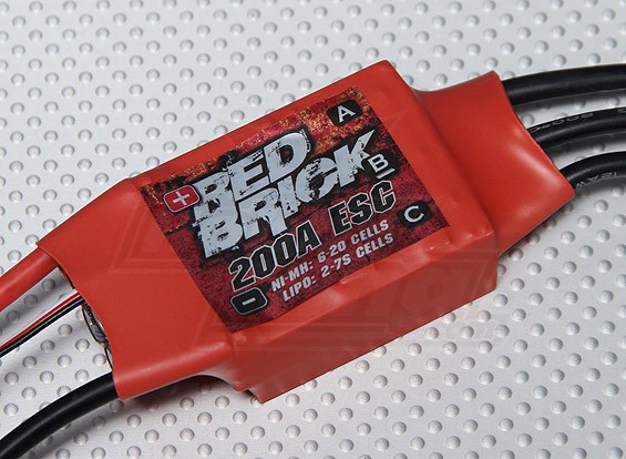HobbyKing ladrillo rojo 200A ESC (Opto)