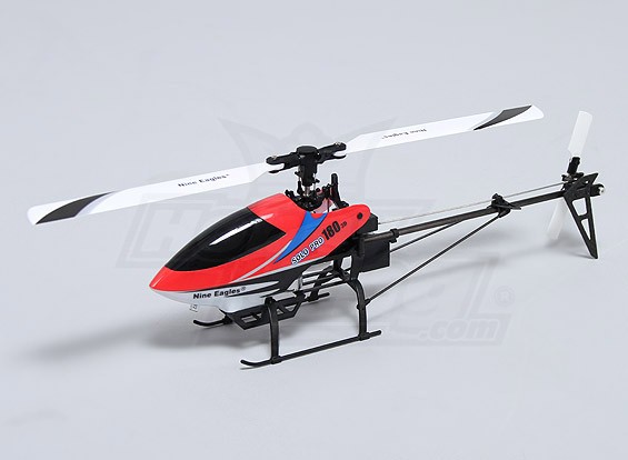 Solo Pro Helicóptero 180 3G Flybarless 3D Micro – Rojo (enchufe de EE.UU.) (RTF)