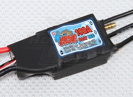 Birdie 100A sin escobillas Barco ESC w / 5A BEC