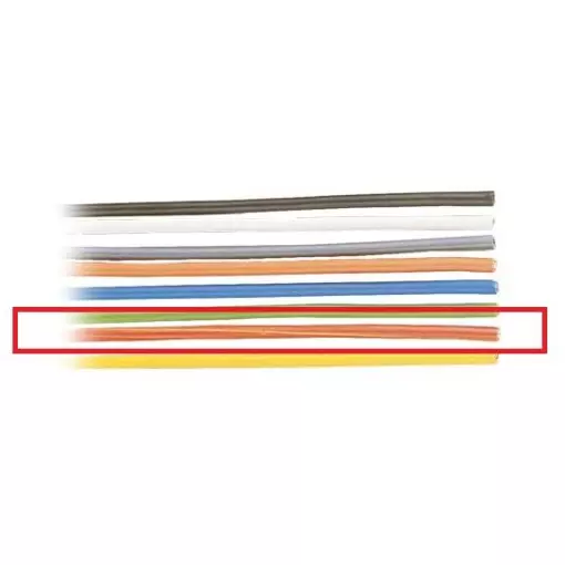 Câble électrique Rouge 0.50 mm² – 40 mètres – BRAWA 3222