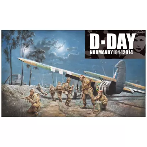 Set especial «70 Aniversario del Desembarco de Normandía» de 13 figuras de paracaidistas británicos – Italeri 1356 – 1/72