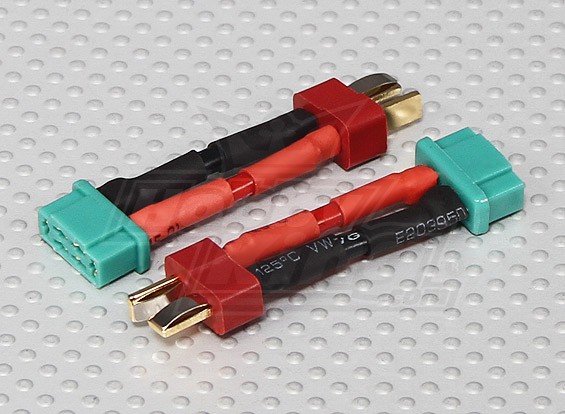 T-Conector de MPX adaptador de conector de la batería (2pcs)