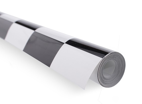Recubrimiento de película Modelo grande Grill-trabajo Negro / Blanco (5mtr)
