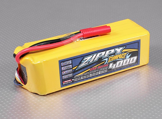 ZIPPY Compacto 4000mAh paquete 7S Lipo 25C