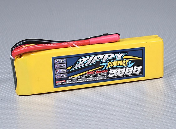 ZIPPY Compacto 5000mAh 3S Lipo 25C Paquete