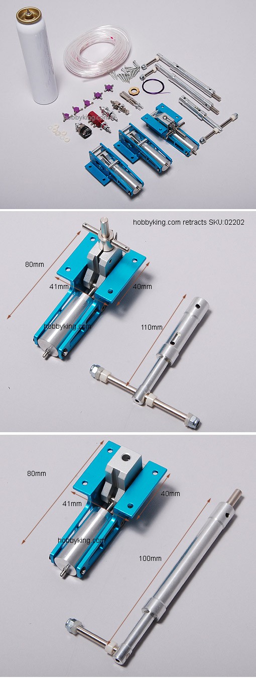 Retracción de accionamiento neumático Kit de 3 WayValve (modelo 2202)
