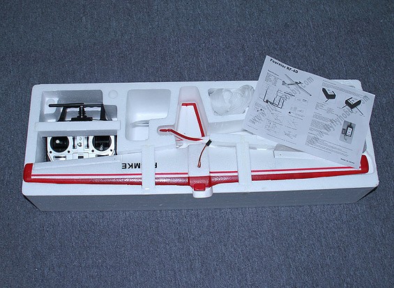SCRATCH / DENT Micro Fournier RF-4D 800 mm w / 2,4 GHz TX / RX, cargador y lipo (RTF – Modo 1)