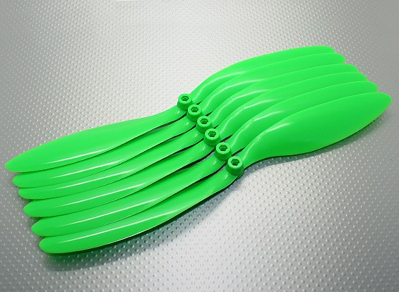 GWS EP hélice (DR-1147 279x119mm) verde (6pcs / set)