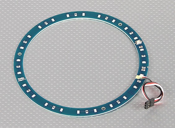 Anillo LED rojo w / 145mm 10 modos seleccionables