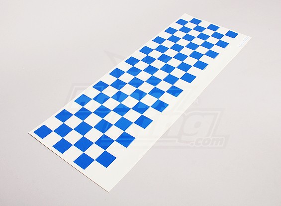 Etiqueta con el patrón Hoja Chequer Azul / Claro 590mmx180mm