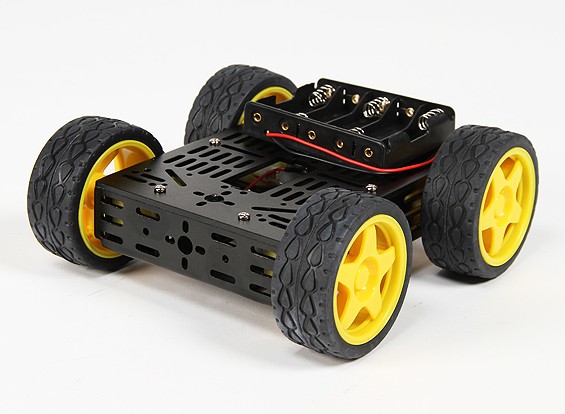 DG012-BV (versión básica) 4WD Multi Kit chasis con cuatro ruedas de caucho