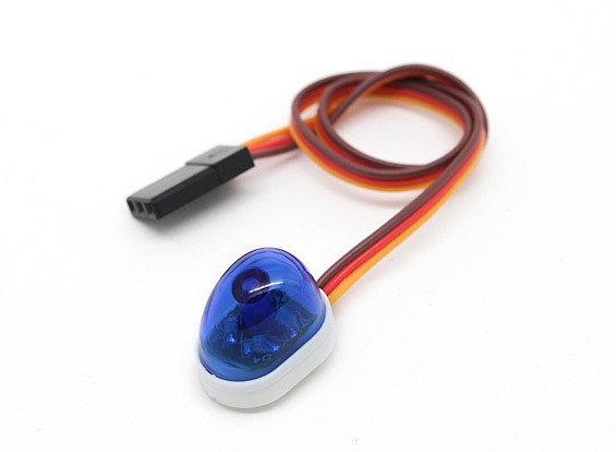 Coche de policía de un solo estilo de luz LED (azul)