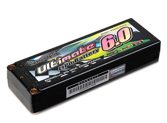 Turnigy nano-tech 6000mah último 2S2P 90C Estuche Lipo Pack (ROAR y BRCA Aprobados)