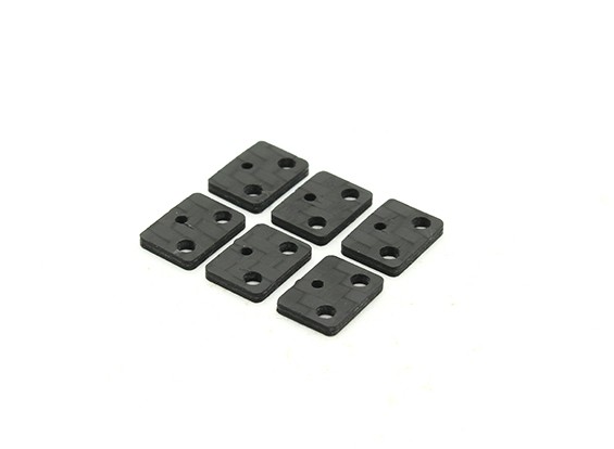 RJX X-TRON 500 Servo placas de montaje (opcional) # X500-50007 (6pcs)