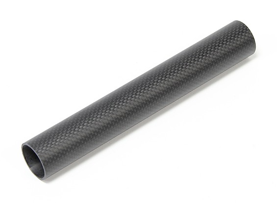30 x 27 x 200 mm Tubo de fibra de carbono (3K) de la armadura llana final de Matt