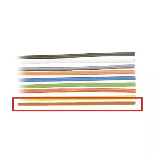 Câble électrique Marron 0.50 mm² – 40 mètres – BRAWA 3224