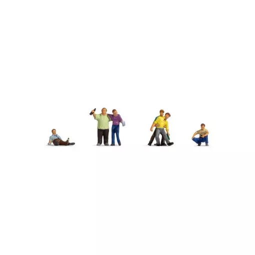 Set de 6 figuras borracho – Figurita – NOCH 15559 – Escala HO 1/87