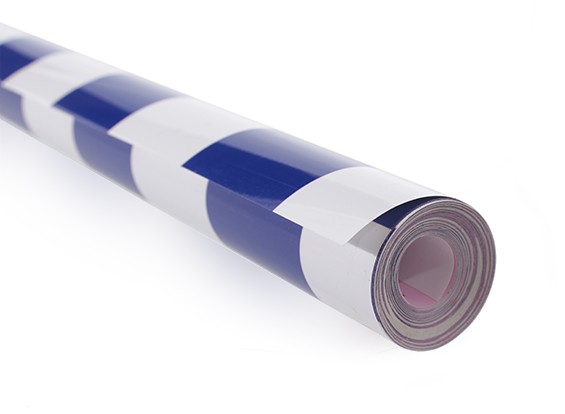 Recubrimiento de película Grill-trabajo azul / blanco (5mtr) 404