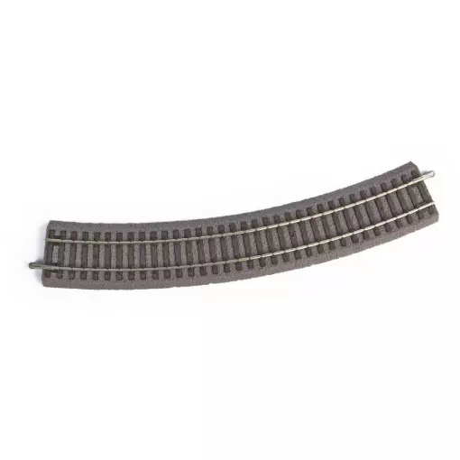 Vía curva sobre balasto Pu6 R3 484 mm & 30° PIKO 55413 | HO 1/87 – Código 100