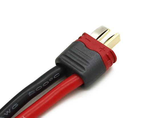 T Estilo de conector macho con casquillos aislantes (10 piezas)