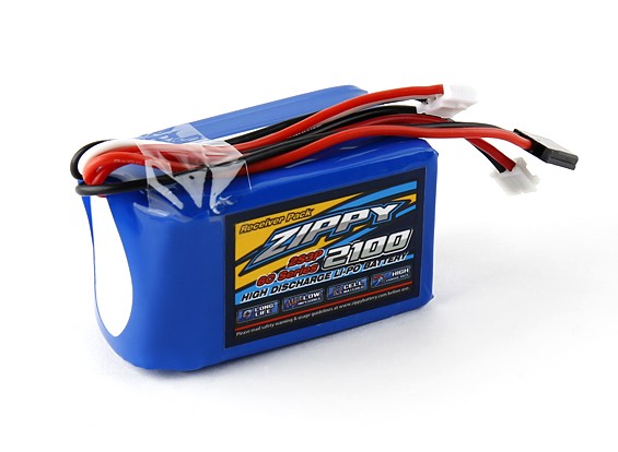 ZIPPY Flightmax 2100mAh 2S3P Receptor Paquete 7.4v