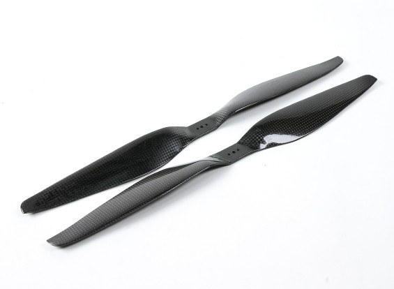 Dynam 17×5.5 Hélices de fibra de carbono para multirrotor (CW y CCW) (1 par)