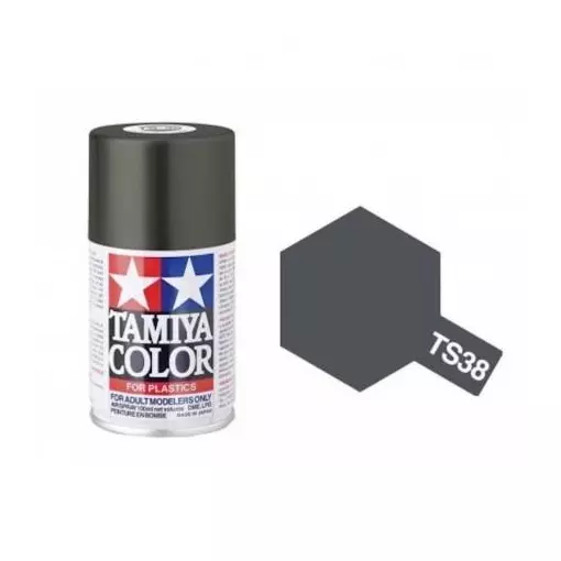 Pintura acrílica en spray – Gris Acero TS38 – Tamiya 85038 – 100ml