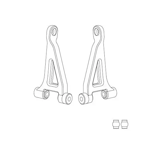 Suspensión superior trasera (x2) para Hyper Go – MJX 14240 – 1/14