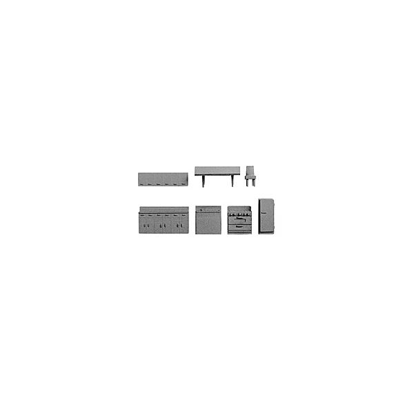 Plastruct – 1/100 KITCHEN SET POLY. MULTI 7X HLK-100
