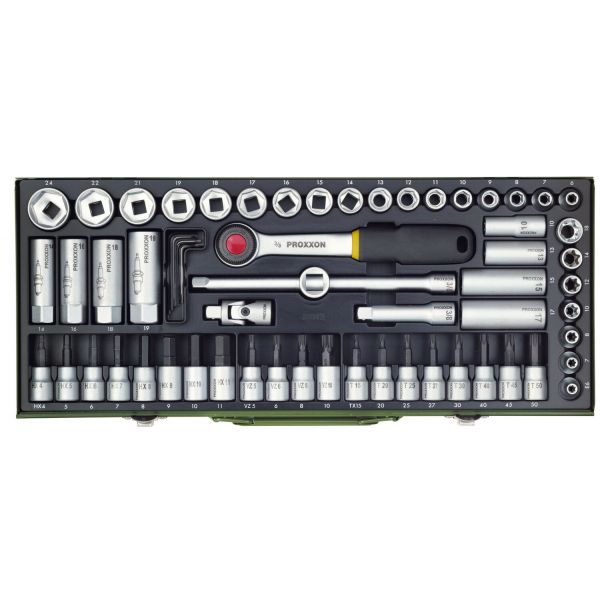 Proxxonindustrial – Super-compacte Set 3/8″», (65-dlg.)