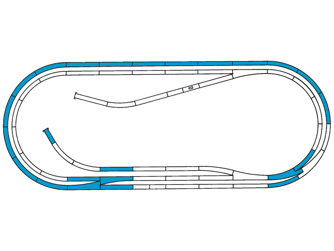 HO Roco-Line Bettung trackset D Roco-42012