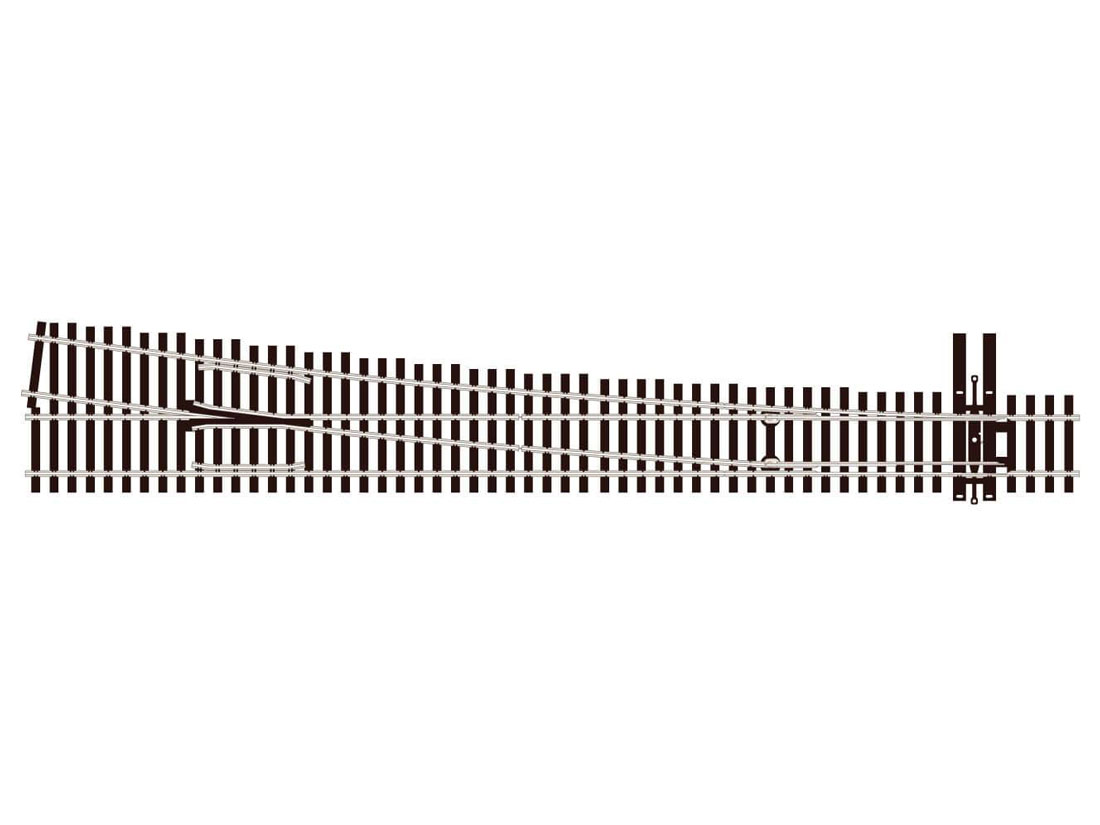 HO Streamline Code 83 large right hand turnout 1702mm Peco-SL-E8381