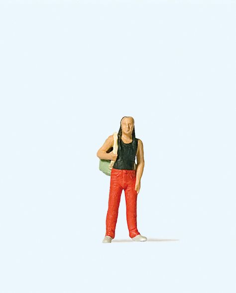 HO figure Man with backpack Preiser-28191