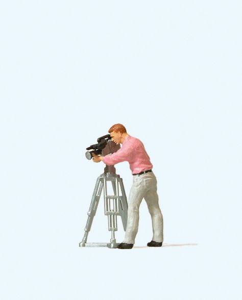 HO figure camera operator Preiser-28086