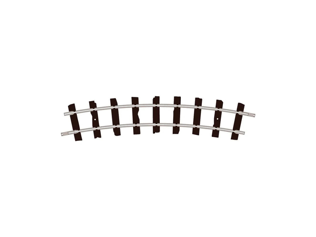 HOe Setrack Code 80 Curved track R1 228mm 8x Peco-ST-403