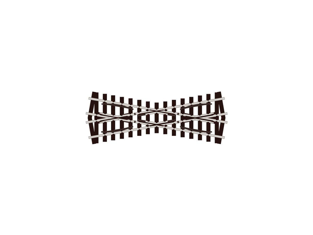 HOm Streamline Code 75 Crossing 117mm Peco-SL-E1493