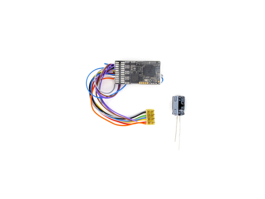 Sound Decoder NEM-652 Plug 30x15x4mm 3W 4Ohm 1,2A 10 Function Outputs Zimo-MS450R