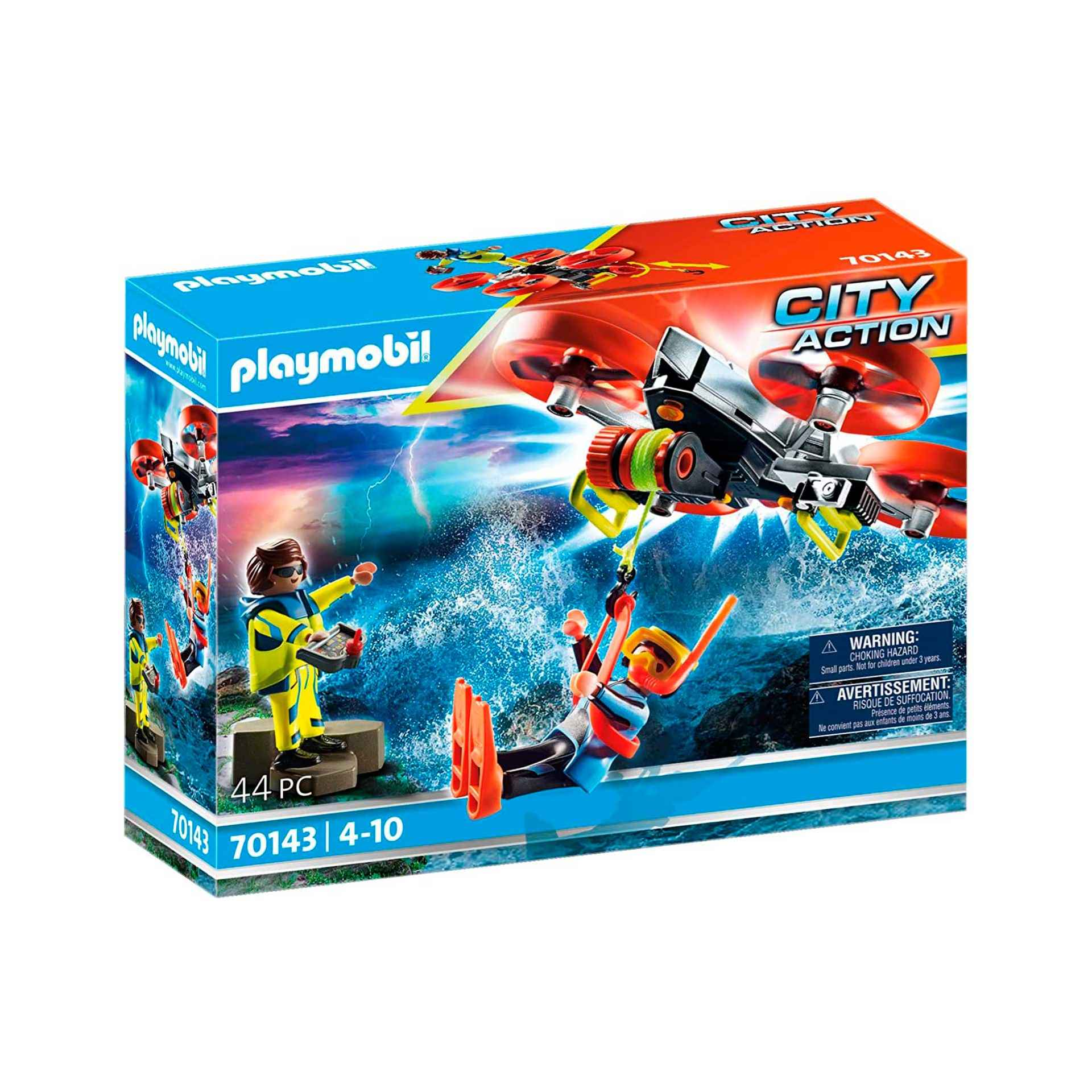 Playmobil Rescate Marítimo Buzo con Dron de Rescate 70143