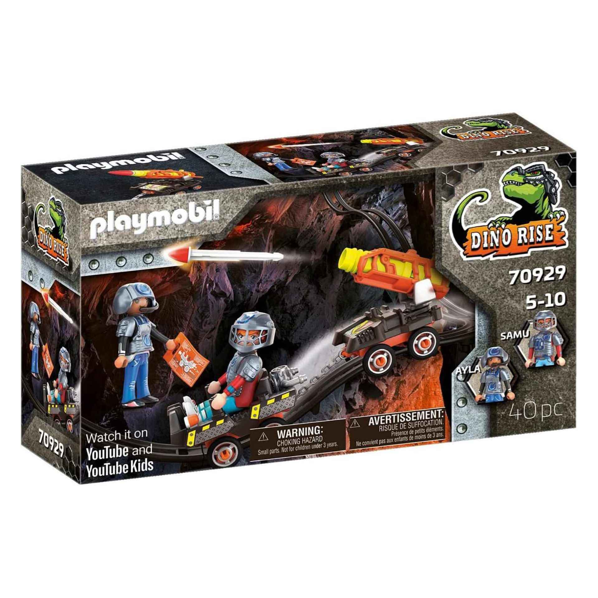 Playmobil Dino Rise Carro De Cohetes Dino Mine 70929