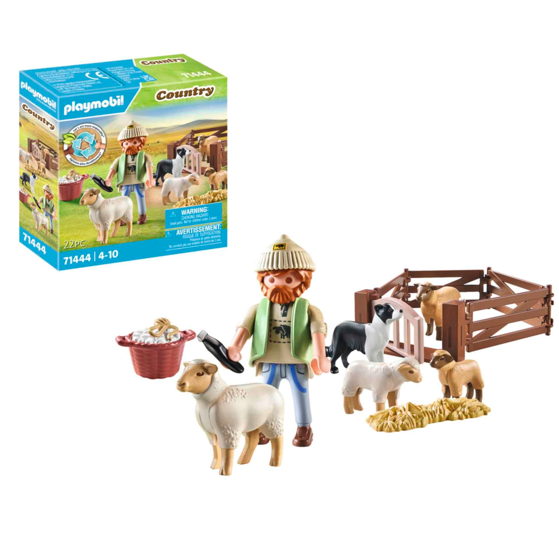 Playmobil Pastor con Rebaño de Ovejas