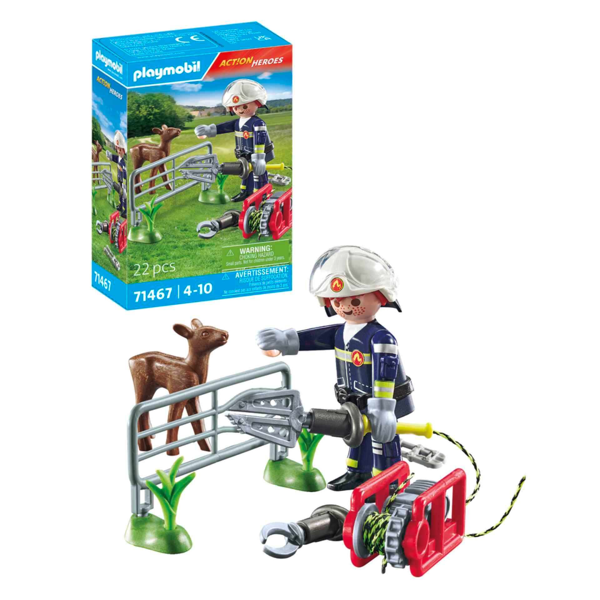 Playmobil Misión Bomberos: Rescate de Animal