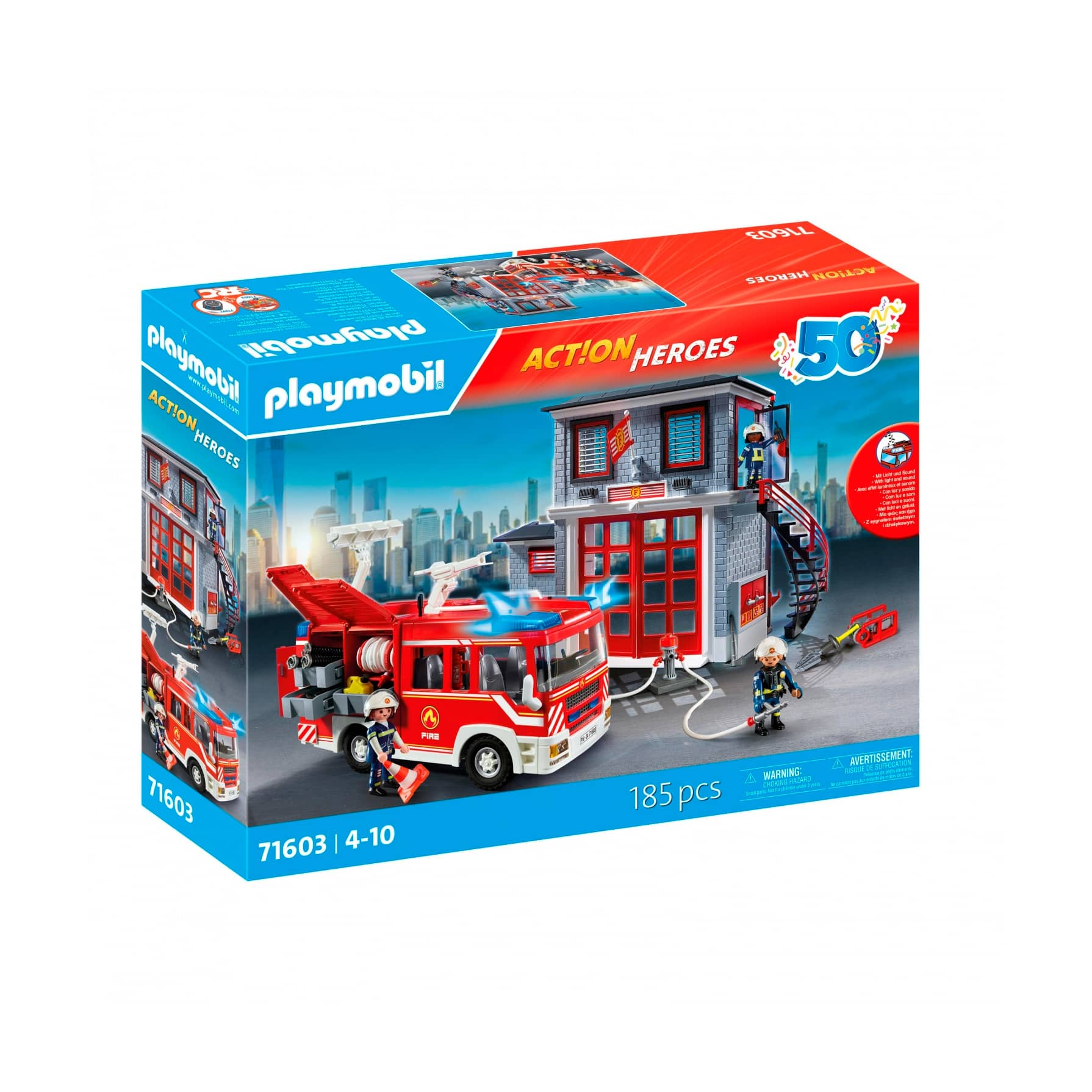 Playmobil Set de Bomberos Mega con Accesorios