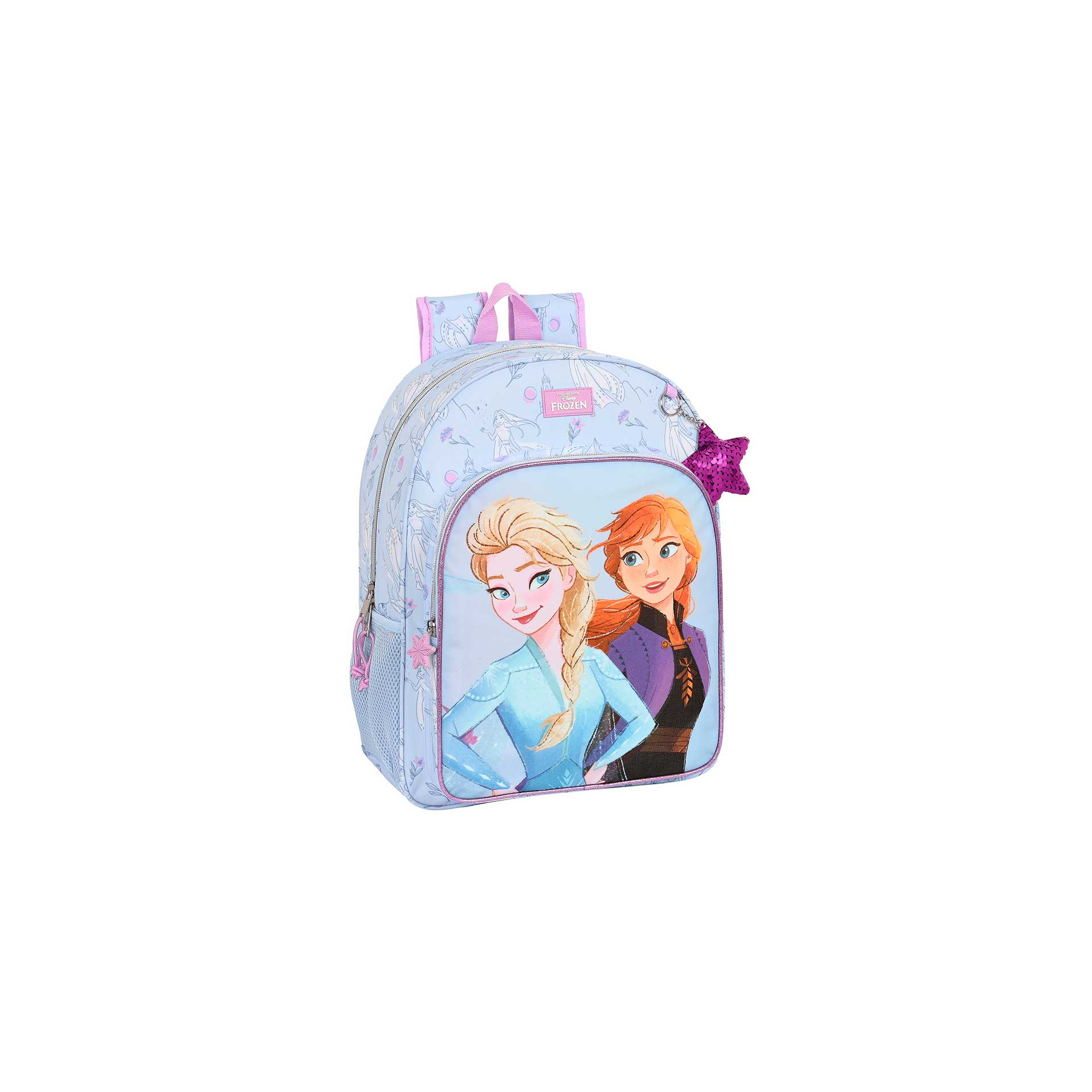Mochila Escolar Frozen Believe Adaptable a Carro