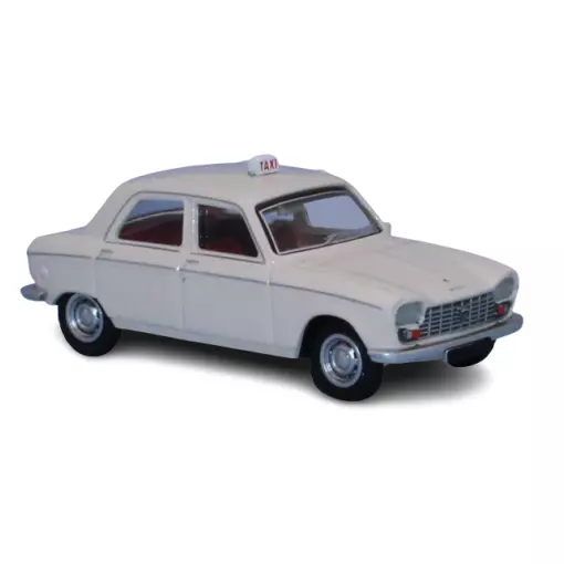 TAXI car Peugeot 204 berlina, 1968 blanco SAI 6260 – HO 1/87