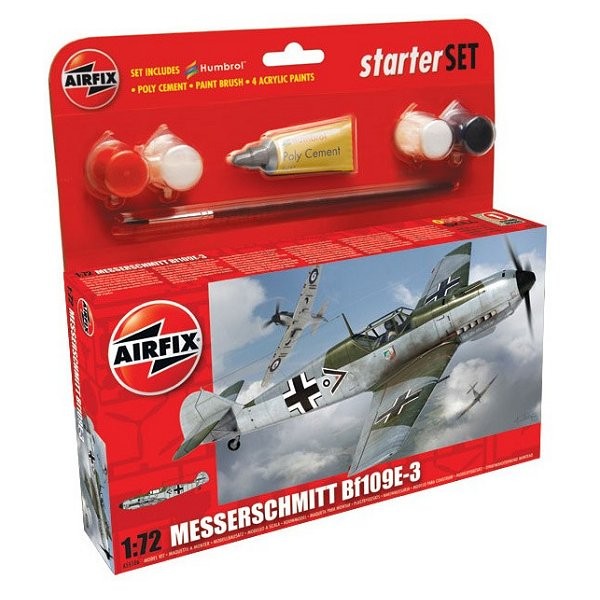 Maqueta de avión: Starter Set: Messerchmitt Bf109E