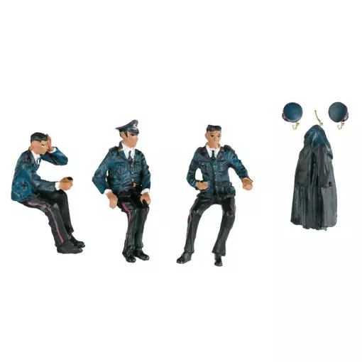 Lote de 3 figuras Marklin 56407 «Cheminots» – I : 1/32 – EP III / IV
